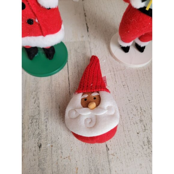 Unique felt Santa Claus woman kid Miss Claus figure decor ornament - Picture 2 of 6